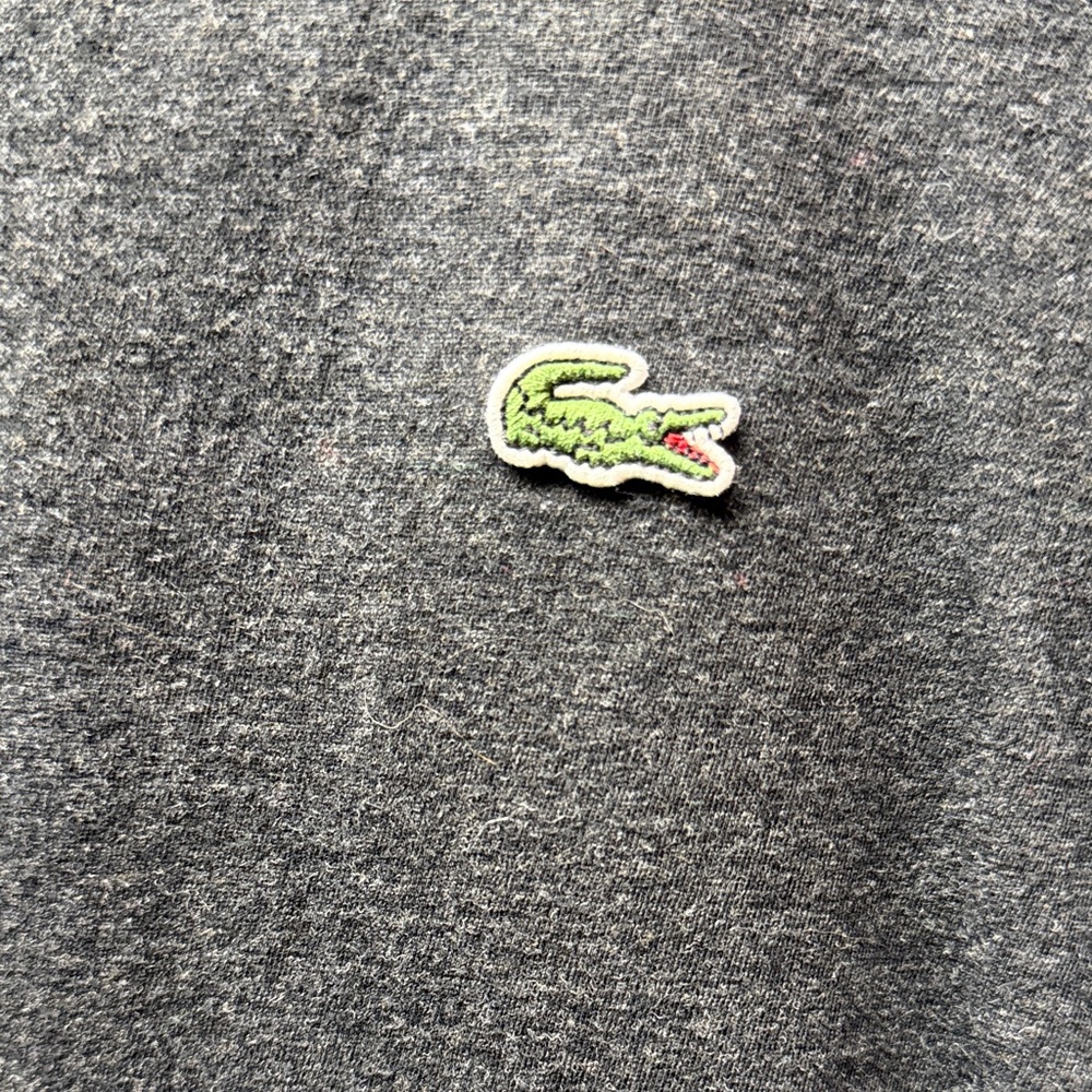 Lacoste Men's Charcoal Tee - Picture 2 of 3